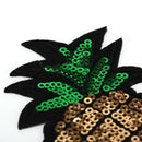 pineapple Sequins Embroidery Iron sew on patch applique DIY clothing 4.6*8cm M&O