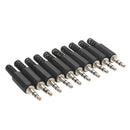 10pcs /Set 3.5mm 1/8" Audio Male Plug Jack Adapter Stereo Connector Headphone