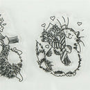 Hedgehog Transparent Stamps For DIY Scrapbooking Album Paper Cards  Z