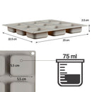 9 Grids Square Silicone Soap Molds Handmade Soap for DIY Soap Making Chocol