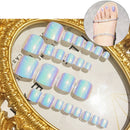 24Pcs Beauty Chic Toe Nails For Foot Nail High Quality With Foot False Nail ME