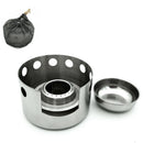 Outdoor Picnic Stove Liquid Solid Alcohol Stainless Steel Portable Camping