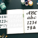 3 Packs Stencils Crafts Templates Scrapbooking Alphabet Stencil Reusable