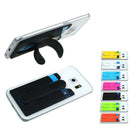 15 Pcs 2 in 1 Silicone Phone Adhesive Holder Credit Card Pouch Stand Black