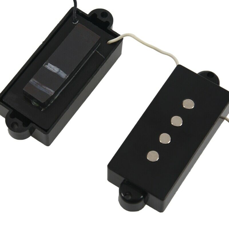1set 4 String Noiseless Pickup Black for Precision P Bass Replacement