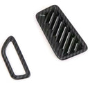Car Styling Carbon Fiber Color Interior Front Dashboard Upper Ac Vent Cover