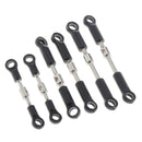 6 Pieces Metal Steering Linkage Pull Rods for Wltoys 144001 1/14 RC Buggy
