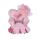Love Heart Chair Jewelry Box with Lace Bowknot, Compartments Necklace Display