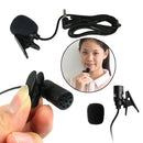 3.3FT Braided Wire Lavalier Lapel Tie Clip-On Microphone Mono 3.5mm Mic A