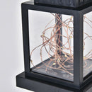Outdoor Garden Solar Powered Hanging LED String Lights Flickering Candle La