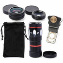 4in1 Phone Lens 10X Telephone Lens + Wide Angle Macro + Fish Eye lens for i M5W2