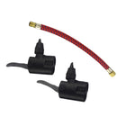 Bikes Pump Dual Head Valve Adapter Connector Inflator Pumping Extension Hose