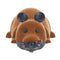 Wireless Electric RC Flocking Rat Toys Pet Cat Remote Control Mouse (Brown) A