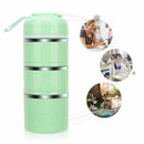 Lunch Box Stainless Steel Leakproof Food Storage Containers with Insulated  E9Z9