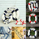 Wooden Boat Ship Wheel Fishing Nautical Beach Home Wall Hanging Room Decor