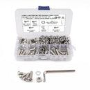 M6 Stainless Steel Button Head Hex Socket Hexagon Screws Nuts Assortment Kit
