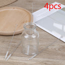 4pcs Bottle spiral soft straw stainless steel Drinking Straws Cleaning Brush