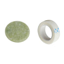 Individual Eyelash Tape Extension Round Jade Stone Glue Adhesive Holder Set