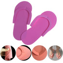 Fashion 12 Pair Disposable Foam Slippers High Quality Foam Pedicure Slipp ME