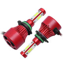 pair 4-sides LED Headlight Kit 9006 HB4 9012 2000W 6000K 300000LM Hi/low BulbsOZ