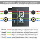 Digital Coaxial Optic Toslink to Analog RCA R/L 3.5mm Adapter Audio Converter