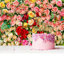 Flowers Pattern Background Cloth Tablecloth Photography Props Home Decoration