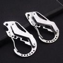 Outdoor Survival Camping EDC Multi-Tool Gear Carabiner Keychain Holder Climb