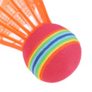 12 PCS Badminton EVA Rainbow Ball Head Nylon Badminton Feathers For Game Spo3C