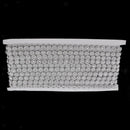 Floral Crystal Beaded Chain Ribbon Trim Crafts Embellishment 10 Yards