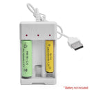 3 Slot Universal AA/AAA Ni-MH USB Battery Charger Dock Cradle with LED Deluxe