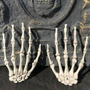 2pcs/1Pair Plastic Skeleton Hands Haunted House for Halloween Props Decoratio Gw