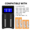 Universal Battery Charger, LCD Display Smart Charger for Rechargeable Batte W8A4
