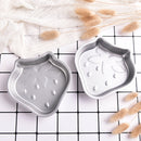 2Pcs Crafting Metal Bath Bomb Mold Cake Fizzy Strawberry Shape DIY Metal Mold Kw