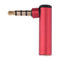 `=3.5mm Male to Female 90 Degree Right Angled Adapter Audio Microphone Jack