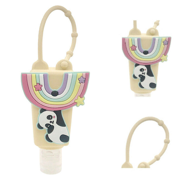 Panda Animal Silicone Lotion Pocketable Shower Holder With Empty Bottle 3.AU