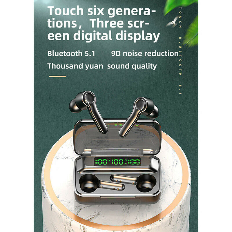 R9S True Three Digital Display Touch In-Ear TWS5.1 Wireless Bluetooth HeadsS Hn