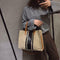 Canvas Women Shoulder Crossbody Bag Shopping Large Capacity Handbag (1)  A