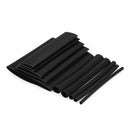 415 Pcs Black Waterproof Heat Shrink Tubing Set In 10 Assortment, Polyolefi