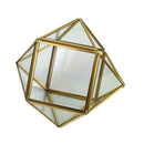 Geometric Metal Glass Succulent Plant Planter Vase Wedding Decor Terrarium