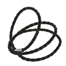 Black PU Leather Interlaced Cuff Wristband Bracelet 0.15" HOT R6R9