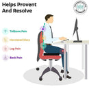 Orthopedic Pillow Seat Memory Foam Chair Office Cushion Coccyx S7C2