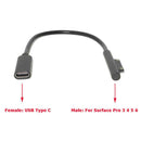 23cm Type-C Female to Microsoft 5th w/PD Chip for Microsoft Surface Pro 3/4/5/6