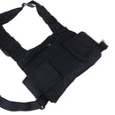 3 Pocket chest pack bag harness for walkie talkie radio BX