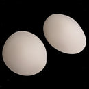 3 Pairs Bra Inserts Round Bra Pads Removable for Sports Bra Beige