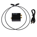 Digital Optical Coax Coaxial Toslink to Analog RCA L/R Converter Adapter