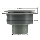 47mm Universal Round A/C Air Outlet Vent For RV Bus Gray Outline 100mm