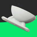 3x RV Camper Baggage Door Catch Compartment Door Latch Holder Nylon White