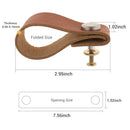 6pcs PU Leather Furniture Door Handle Modern Europe Style Pull Handle Knob for