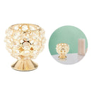 Crystal Candle Holder Tea Light Candlestick Centerpiece Banquet Dinner Decor