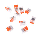 10Pcs Universal Compact Wire 2-Pin Connector Wiring Conductor Terminal Block Ew